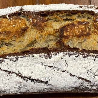 Fresh homemade Marbled Rye Sourdough