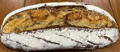 Fresh homemade Marbled Rye Sourdough