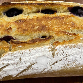 Fresh homemade Blueberry Lemon Zest Sourdough Loaf