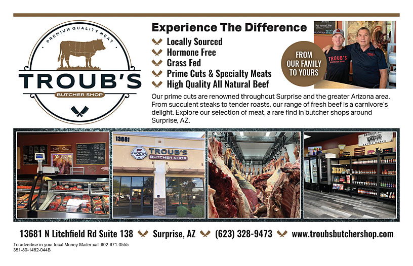 meats and products offered by Troub's Butcher Shop