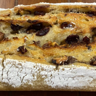 Fresh homemade sourdough Cranberry & Walnut Loaf