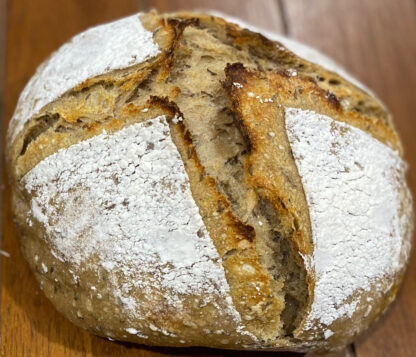 Fresh homemade Sourdough Light Rye Large Boule